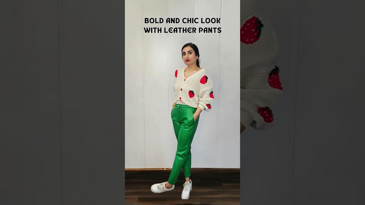 From bold green pants to chic leather leggings and elegant satin skirts, cardigans are the perfect m