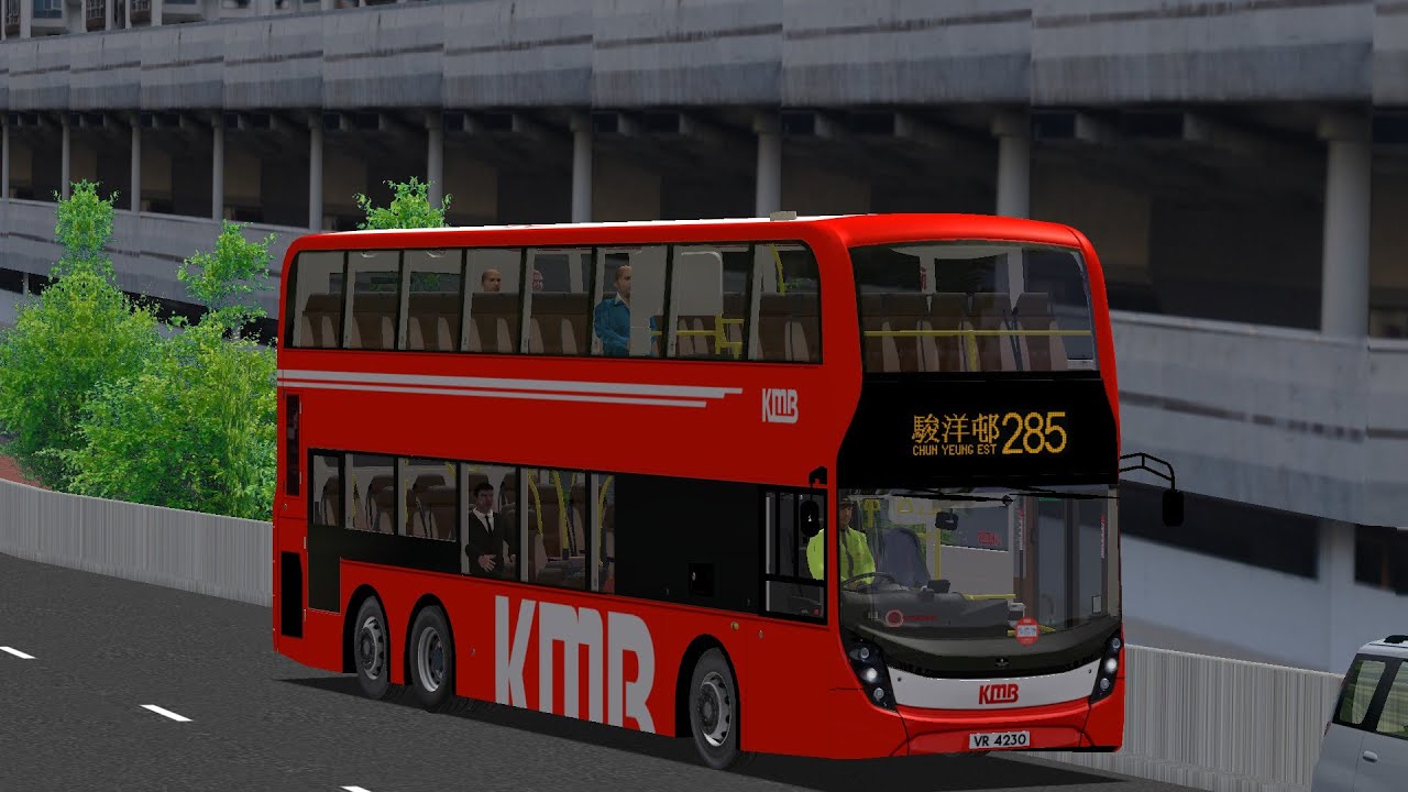 [60FPS][穗禾苑私駿洋邨]OMSI 2 KMB 285 火炭(駿洋邨)↺沙田市中心(ATENU1543 VR4230)