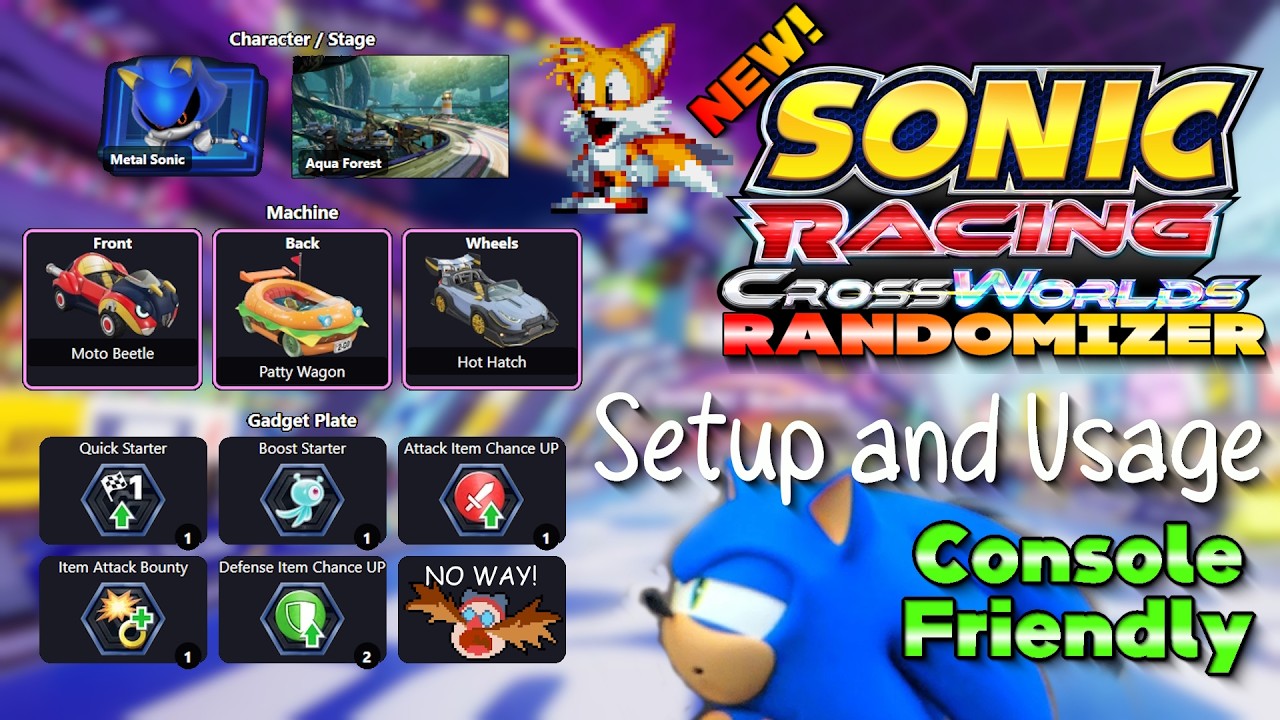 Sonic Racing Crossworlds Randomizer - Setup and Usage Guide (new)