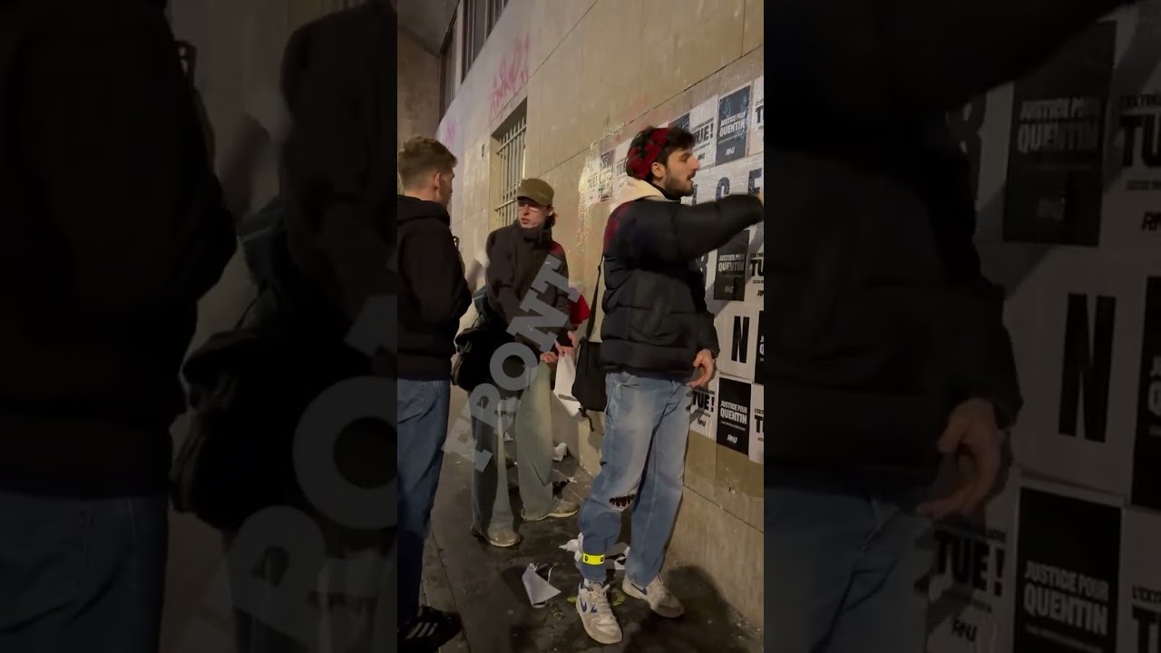 CET ANTIFA SE F&Eacute;LICITE DE LA MORT DE QUENTIN