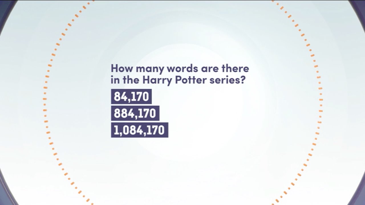 Quiz - How many words are there in the Harry Potter series?