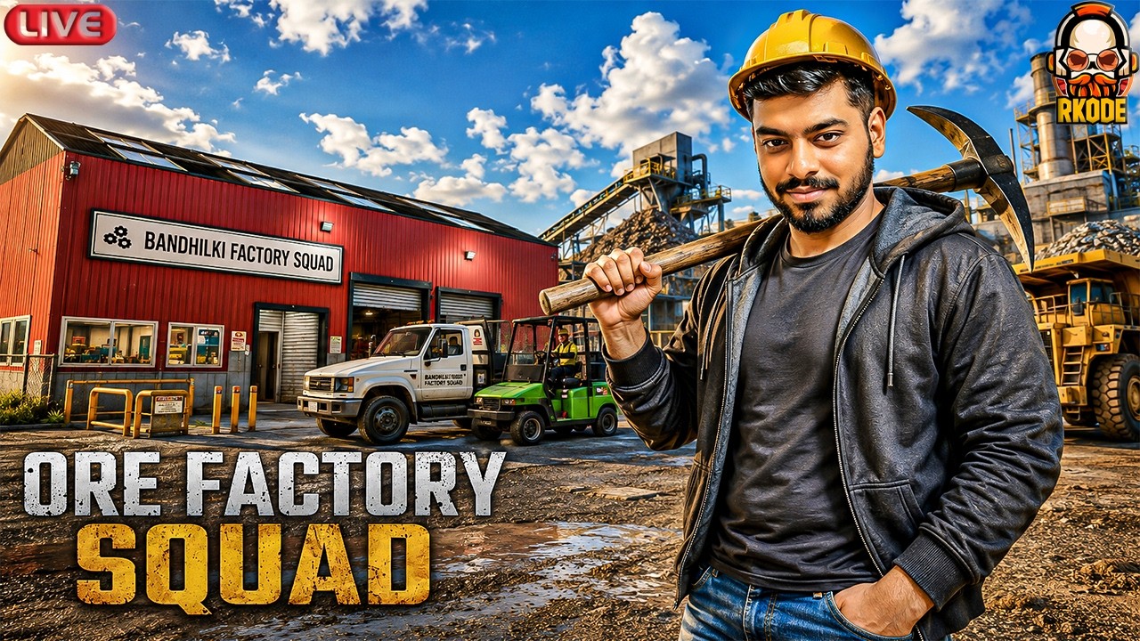 ORE FACTORY SQUAD with @JerryVirus@DKisLIVE & Aaksh FULL LIVESTREAM GAMEPLAY | RKODE GAMING
