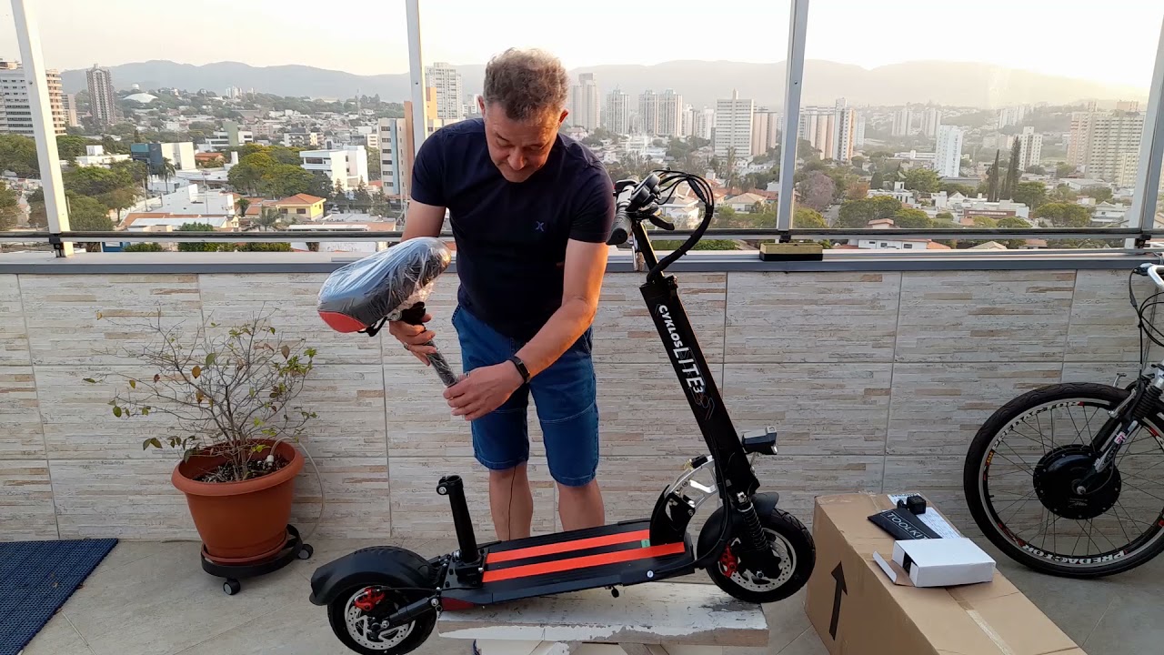 Novo Patinete Elétrico Cyklos Lite3