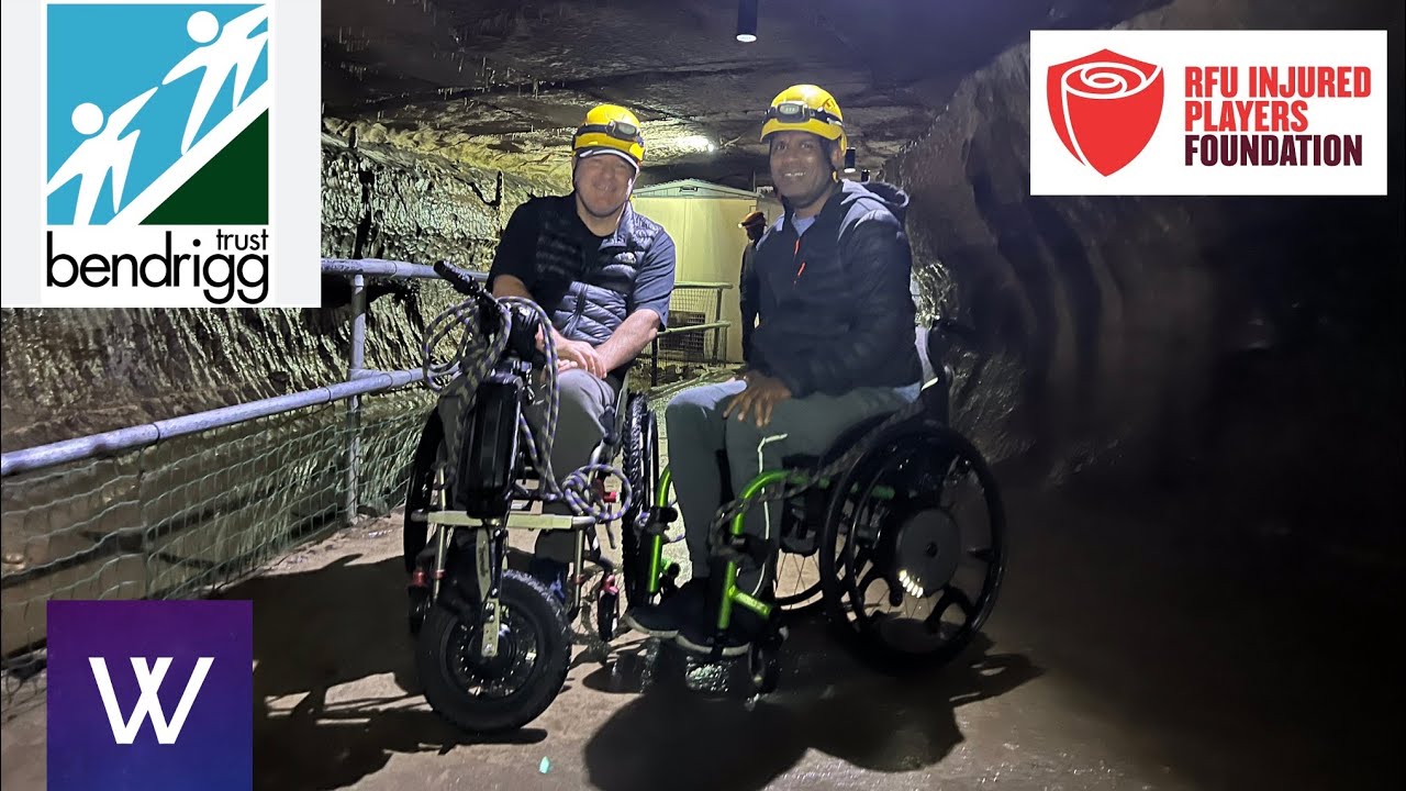 Bendrigg Part 1 Injured rugby players go caving on accessible adventure holiday in Yorkshire Dales