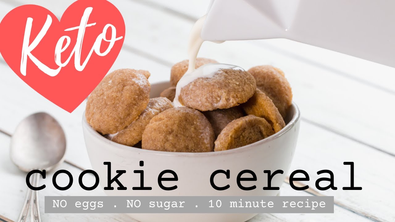 MINI KETO COOKIE CEREAL | Keto Snickerdoodle Cookies for Breakfast! | A NEW way to EAT KETO COOKIES