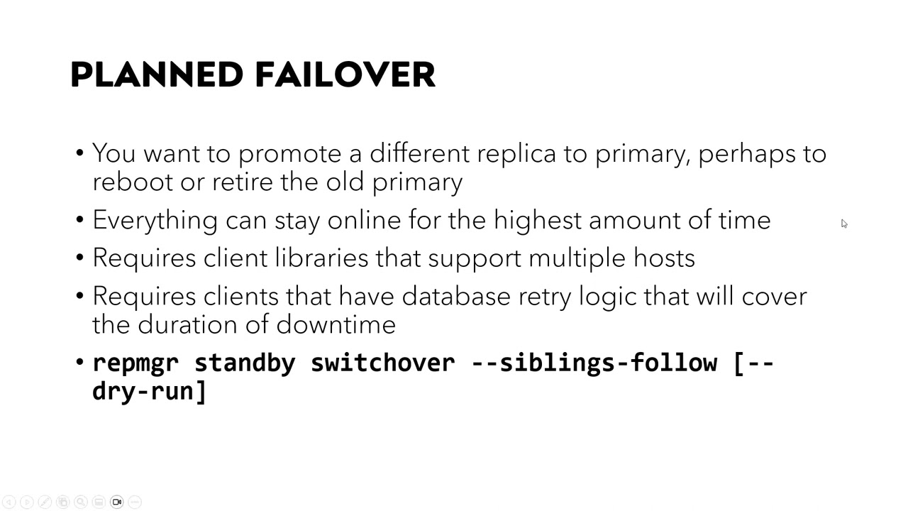 Postgresql clustering Tutorial episode 7 - Failover scenarios