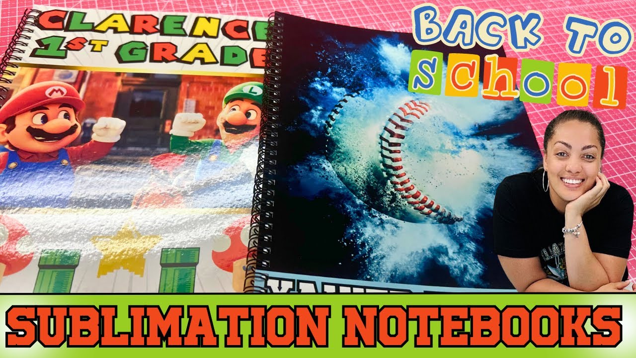 SUBLIMATION TUTORIAL: How To Sublimate a Notebook | Back To School Sublimation Projects