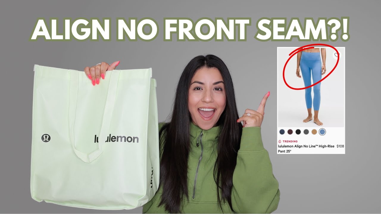 LULULEMON TRY ON - ALIGN LEGGINGS WITH NO FRONT SEAM?!