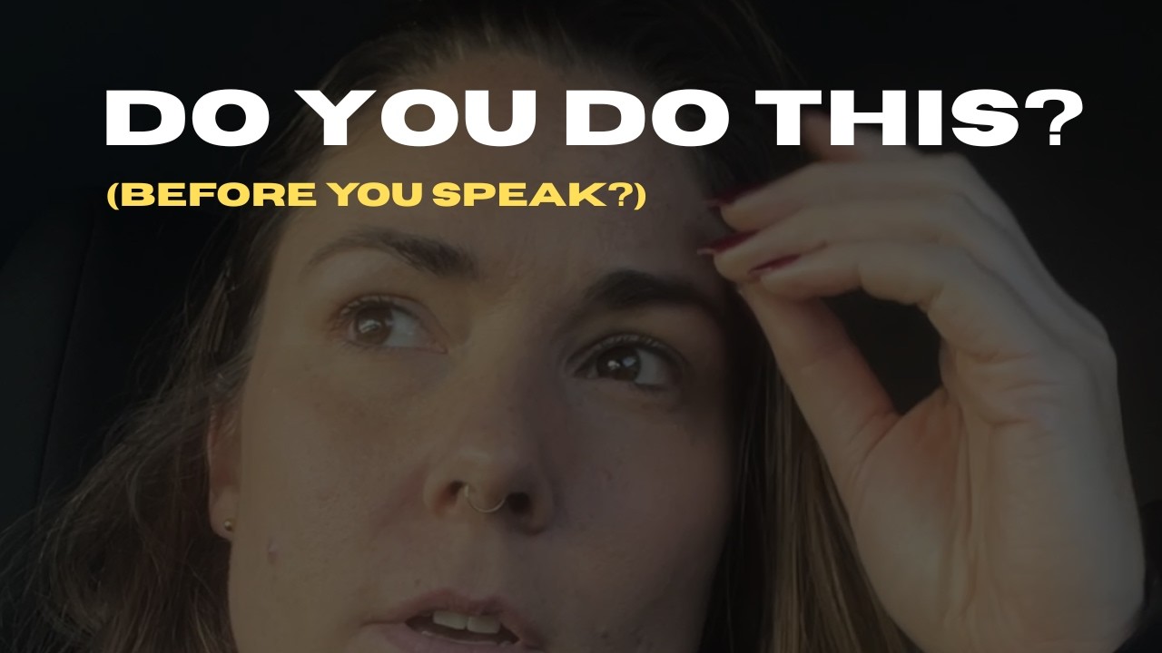 Stop Rehearsing What You're Going To Say