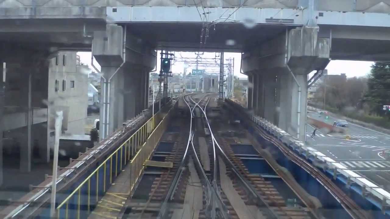 名鉄名古屋本線　166号・豊橋行き快速特急「パノラマsuper」８両　連結～前面展望