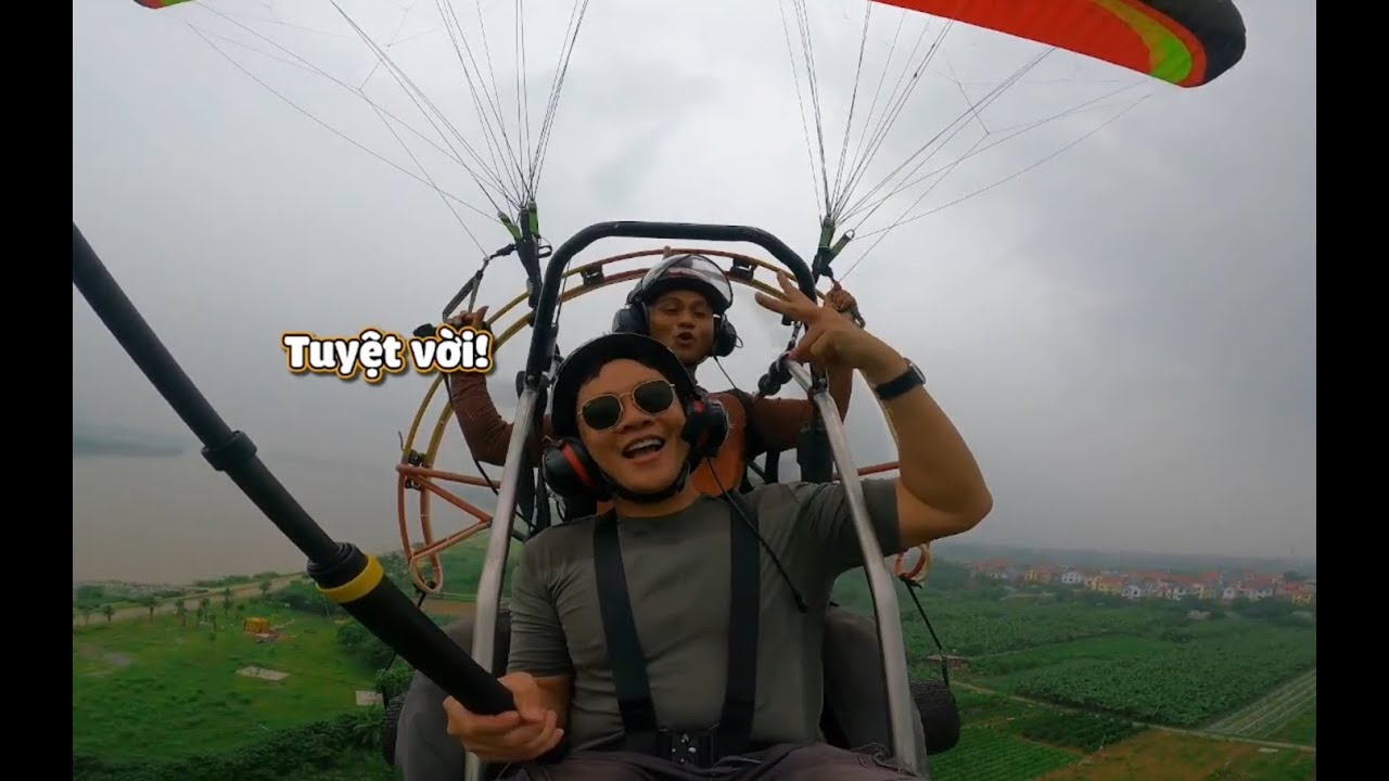 D&ugrave; Lượn Paramotor C&ugrave;ng BTV Quang Minh t&igrave;m hiểu th&uacute; chơi đầy thử th&aacute;ch