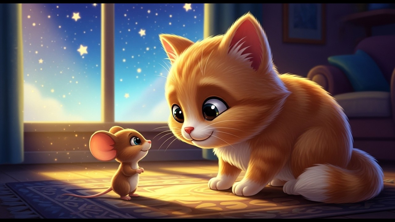 The Cat and the Mouse Story for Kids | Bedtime Friendship Tale | Little Dream Stories