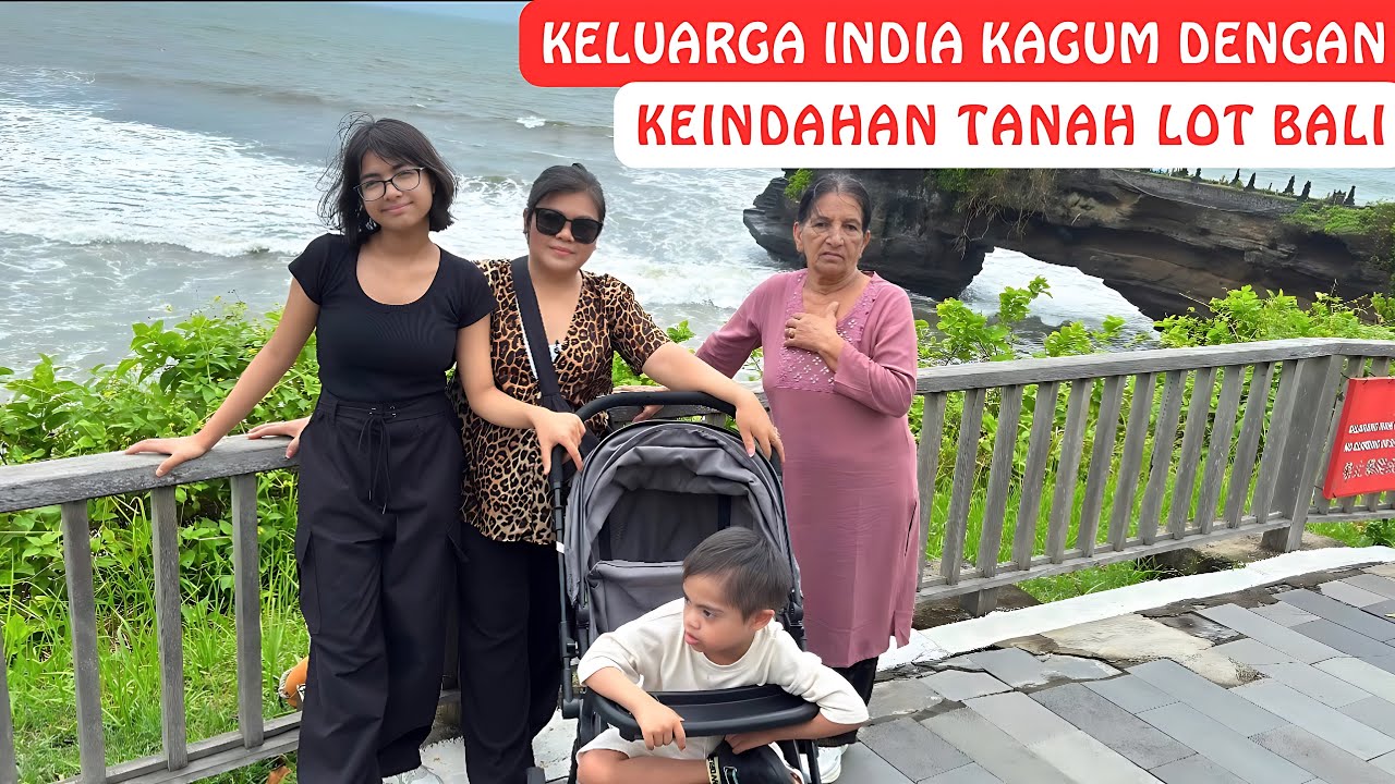 Keluarga India Kagum Dengan Keindahan Tanah Lot Bali Indonesia‼️