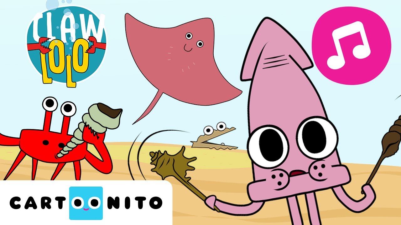Electric Jam 🎵 Fun Dance with Sea Animals 🌊 | Songs for Kids | Clawlolo 🦀 | Cartoonito