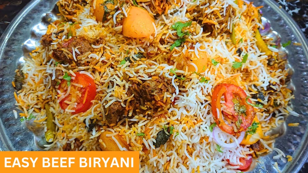 Tasty Beef Biryani Recipe | Beef Dum Biryani | How to Make Beef Biryani | Meat Biryani Recipe