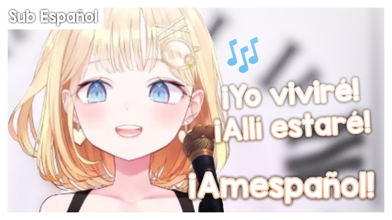 Amelia Watson canta en español - Yo viviré (I will survive)