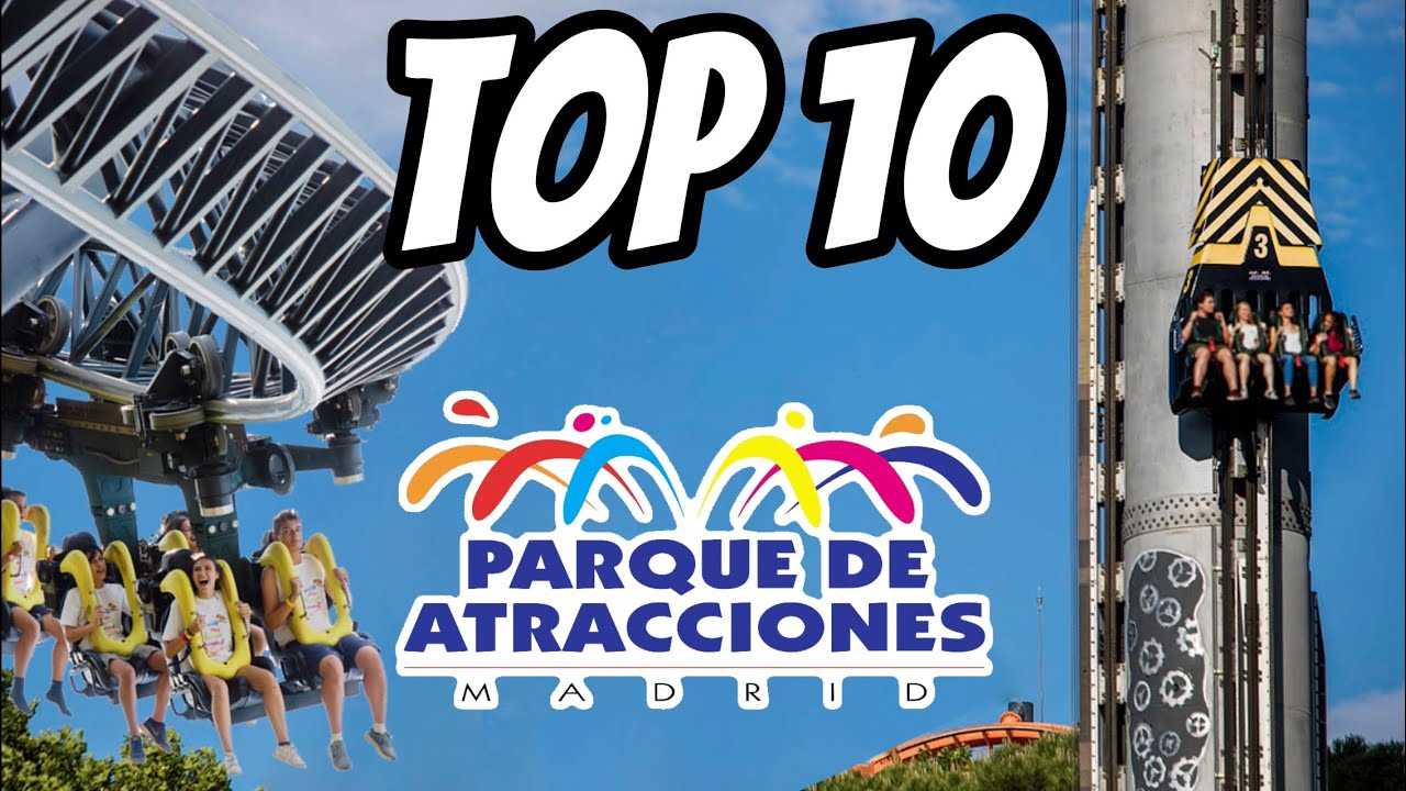 [4K] TOP 10 MEJORES ATRACCIONES DEL PARQUE DE ATRACCIONES DE MADRID