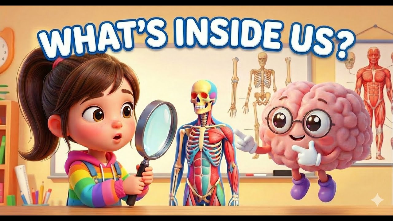 What Helps My Body Move ? | Bones & Muscles Lesson for Kids | Brainy Kidz Tv