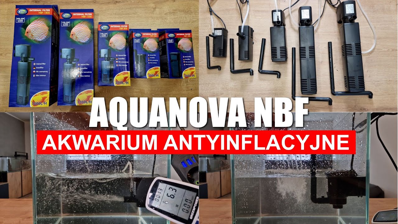 AquaNova NBF Filtry wewnętrzne Unboxing&Test