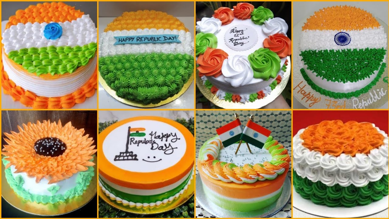 Republic Day Special Cake Design 2023/Republic Day Theme Cake/Tiranga Cake Design/26 January Cake
