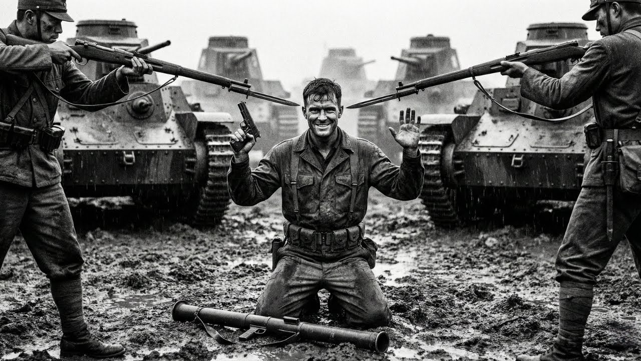 When 5 Japanese Tanks Forced Him to Drop His Bazooka — He Killed Every Crew With Just His Colt .45