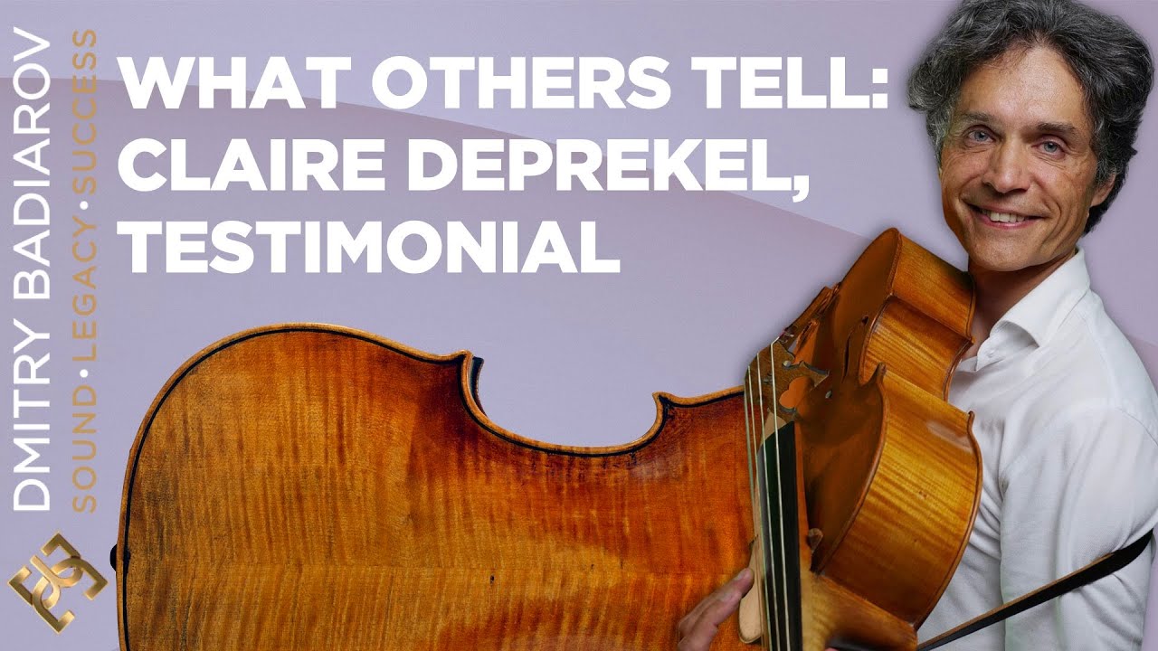 Claire De Prekel - Testimonial on a Badiarov Violin