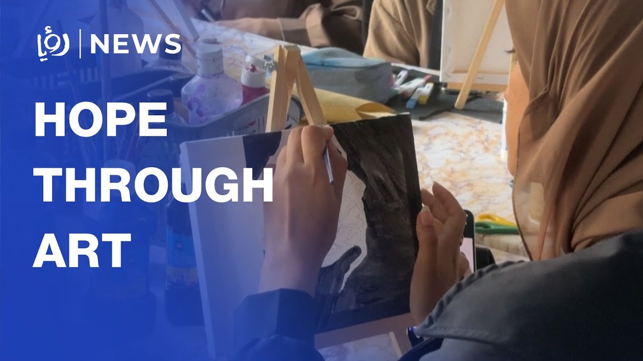 Gaza girls find hope and healing through art in 