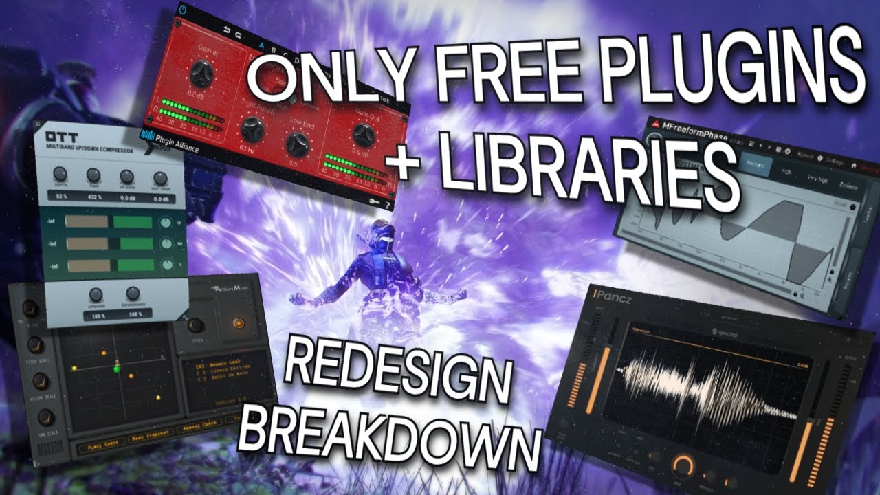 Making a Sound Redesign only using FREE PLUGINS + LIBRARIES- Destiny 2 Redesign Breakdown