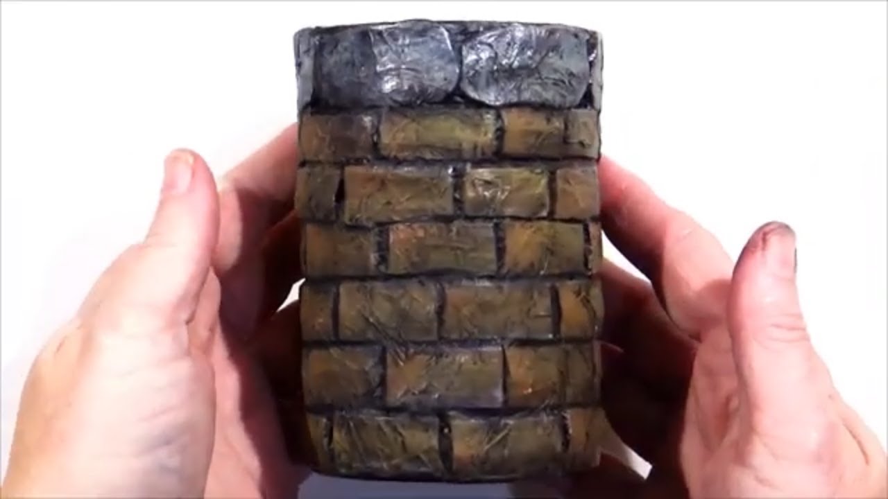Altered Tin Can (Brick and Stone)