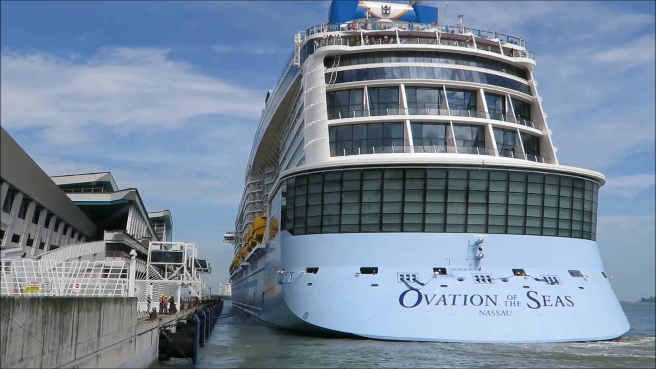 Ovation Of The Seas Maiden Voyage Docking In Singapore
