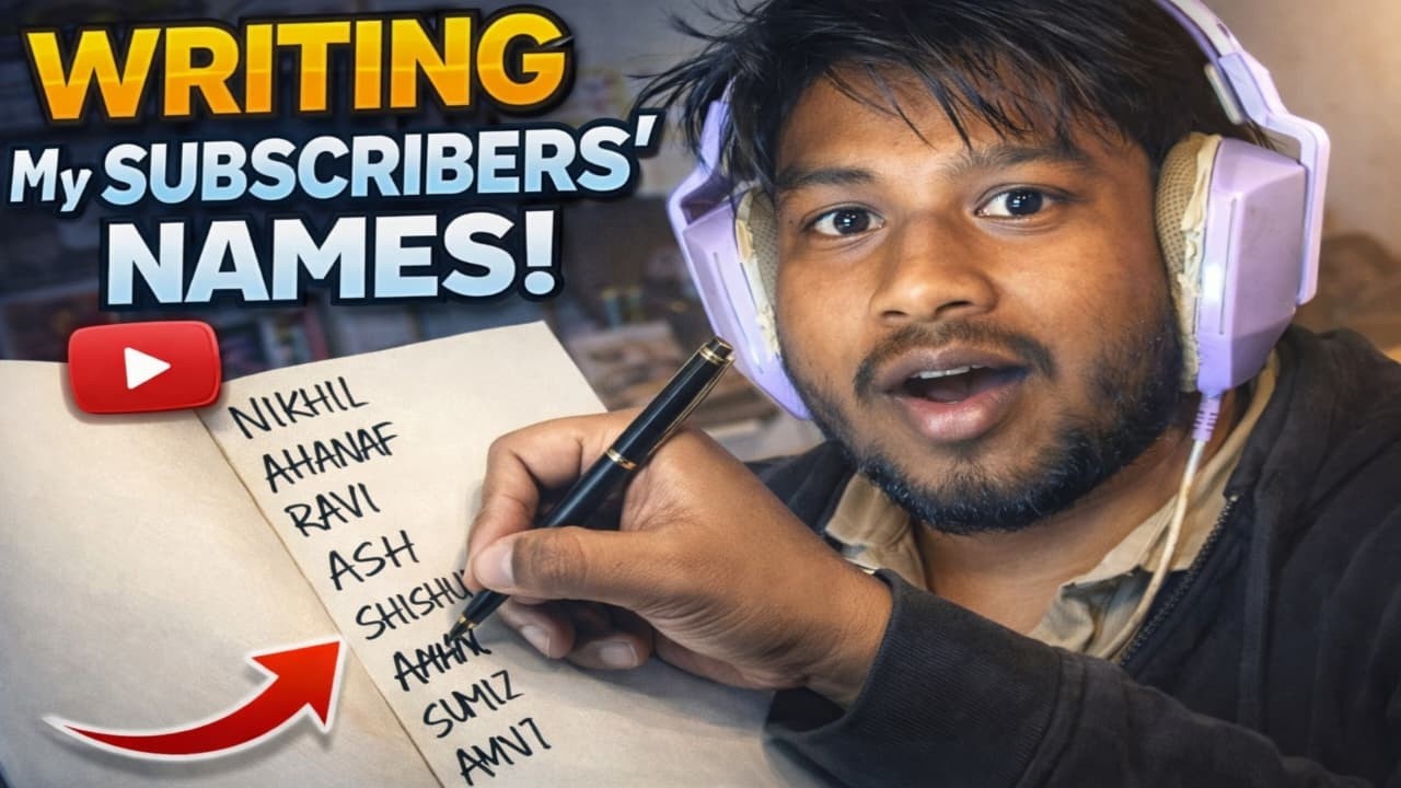 Writing My Subscribers Name