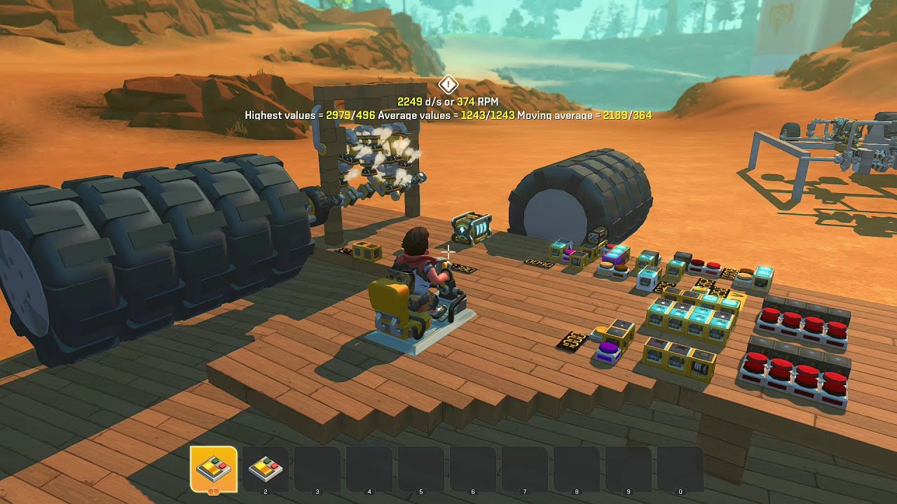 Scrap Mechanic: 370 RPM High Torque Piston Engine