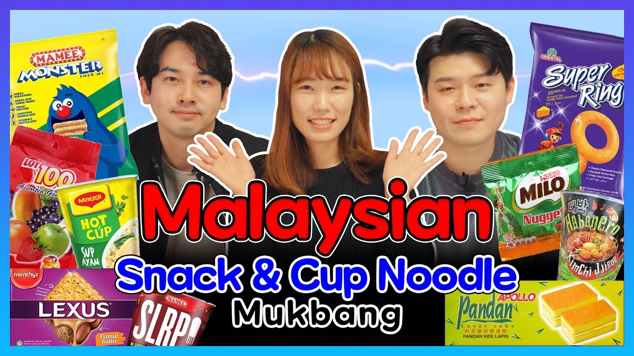 Reaksi orang Korea mencuba mee segera dan biskut Malaysia | mukbang | EP2