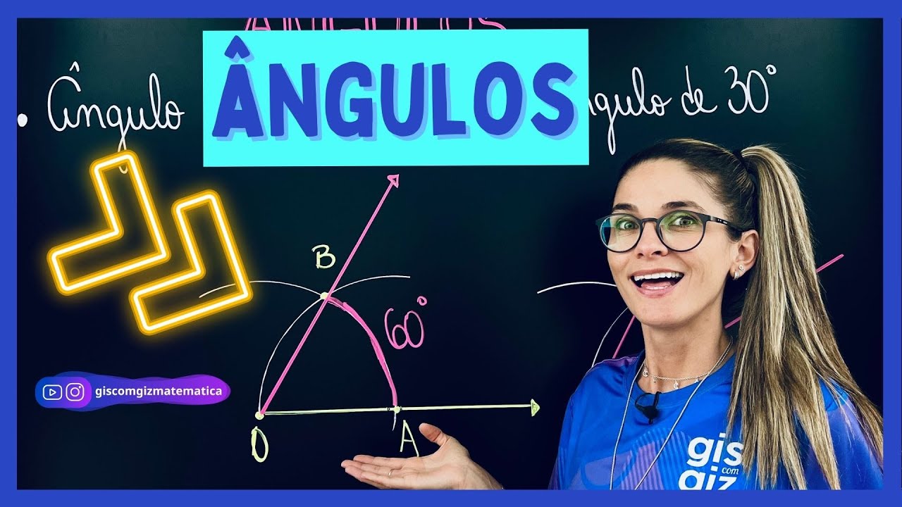 ÂNGULOS - CONSTRUÇÃO GEOMÉTRICA DOS ÂNGULOS DE 30º, 45º, 60 e 90º UTILIZANDO RÉGUA E COMPASSO