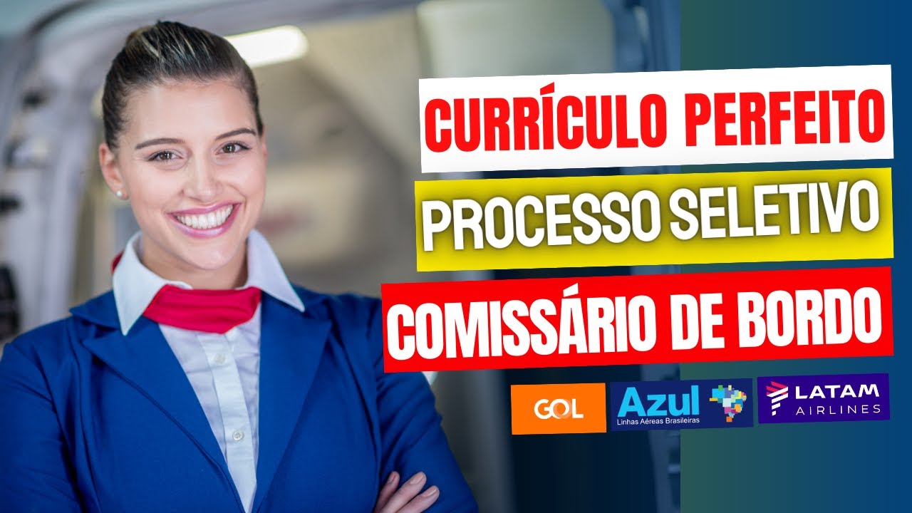 CURRÍCULO para COMISSÁRIO de VOO