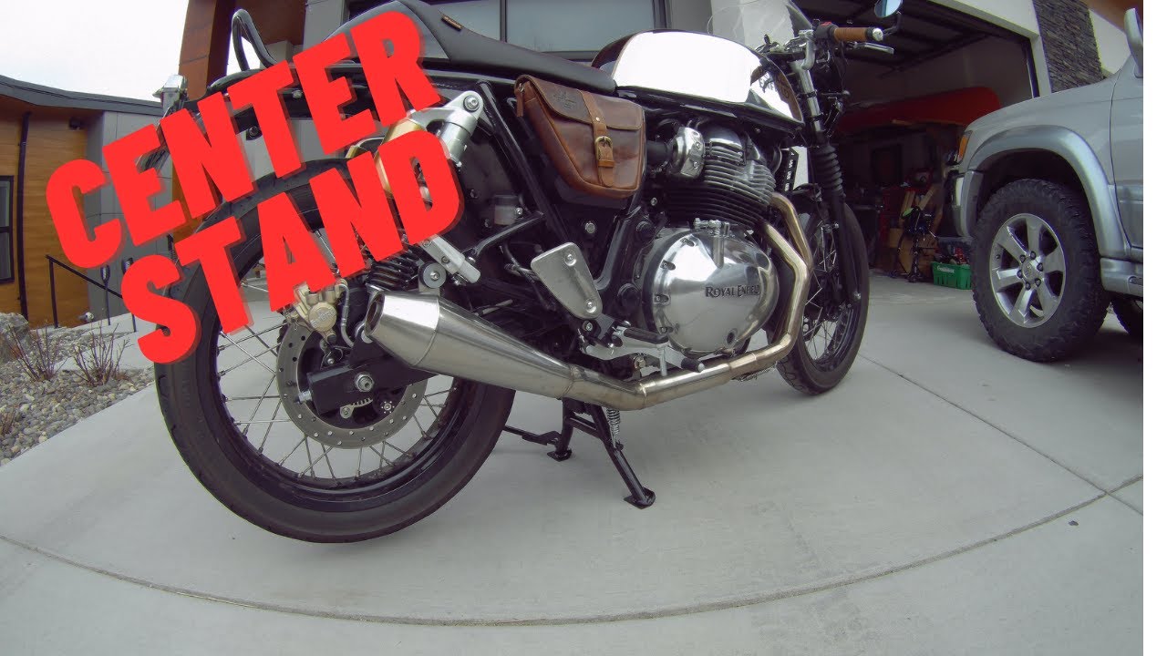 🇷🇺 Royal Enfield Continental GT 650 Простая установка центральной подножки без специальных инстру...
