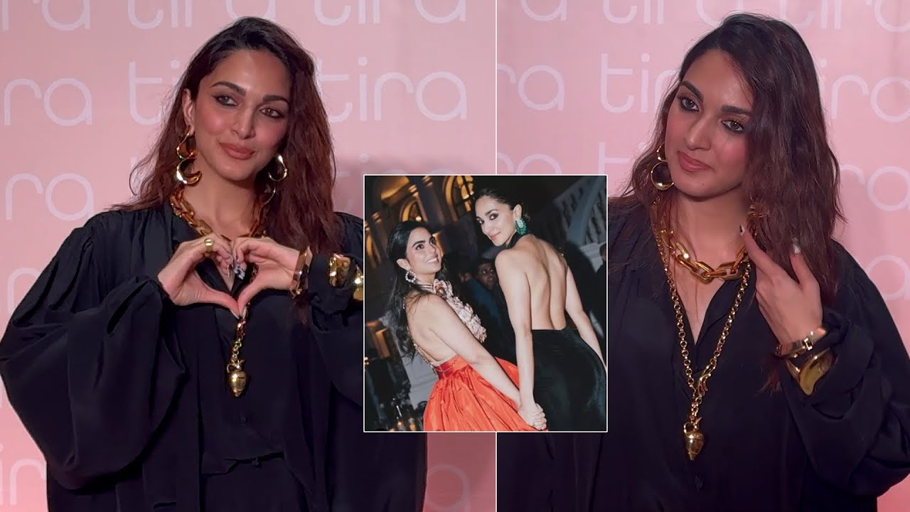 Kiara Advani At Her BFF Isha Ambani's Tira Store Launch In Mumbai! Beauty In Black!