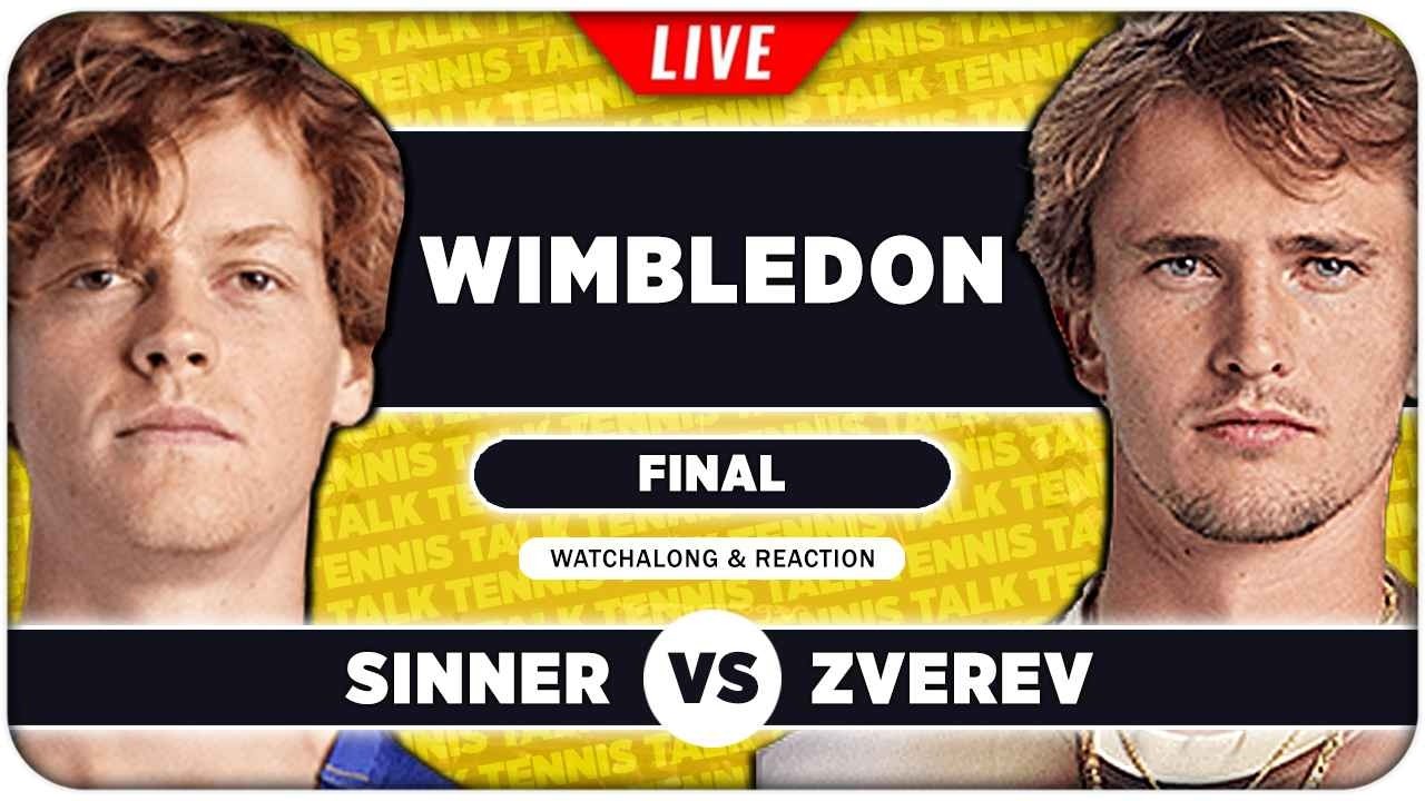 SINNER vs ZVEREV &bull; Wimbledon 2026 Final &bull; LIVE Tennis Watchalong