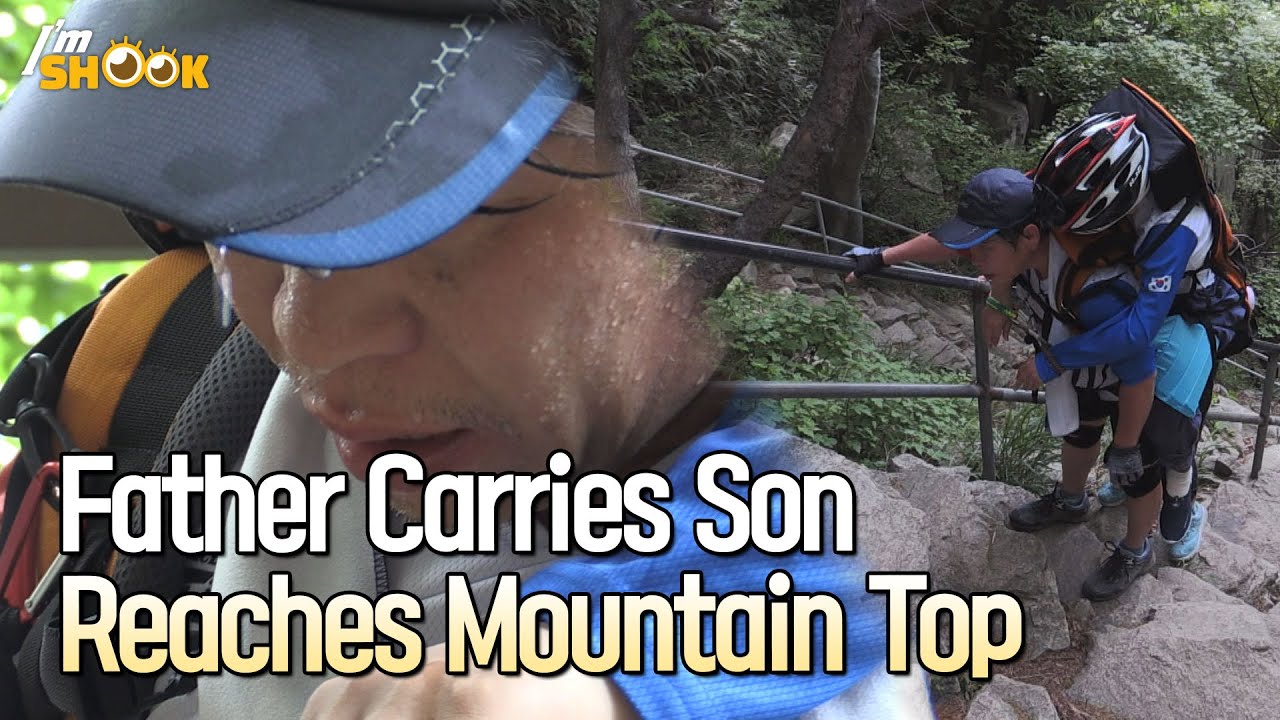 Father Hikes Mountains & Runs Marathons While Carrying His 50kg (110lbs) Son in His Back