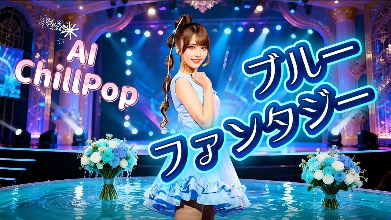 「ブルーファンタジー」松田聖子の歌詞の世界観を意識しました。可憐な女の子の心。（顔.声似せてません）#Pop #AnimationPop #Jpop #CityPop #ChillPop # love