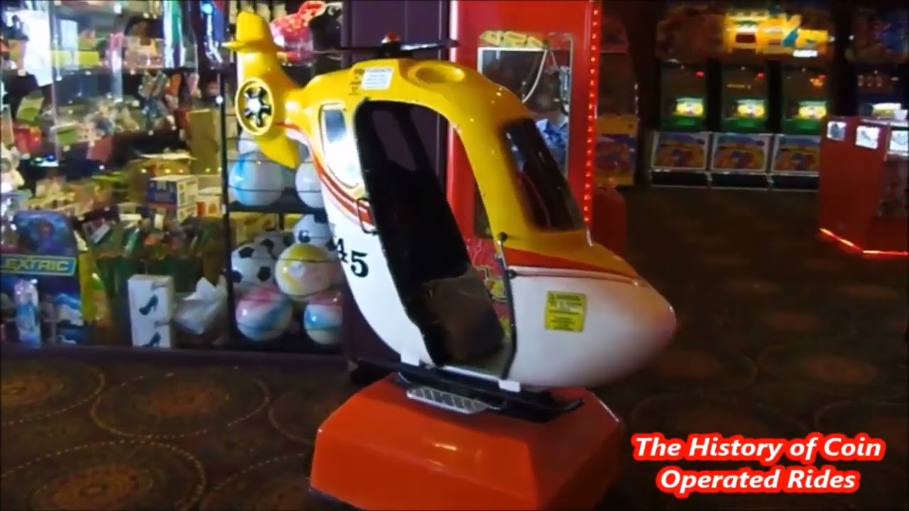 1990s RG Mitchell Coin Operated Helicopter Kiddie Ride - Sky Hawk