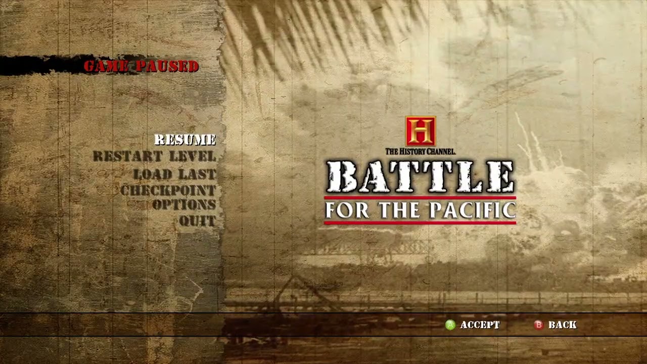 Let's Complete The First Level With The Volume Off (The History Channel: Battle For The Pacific)