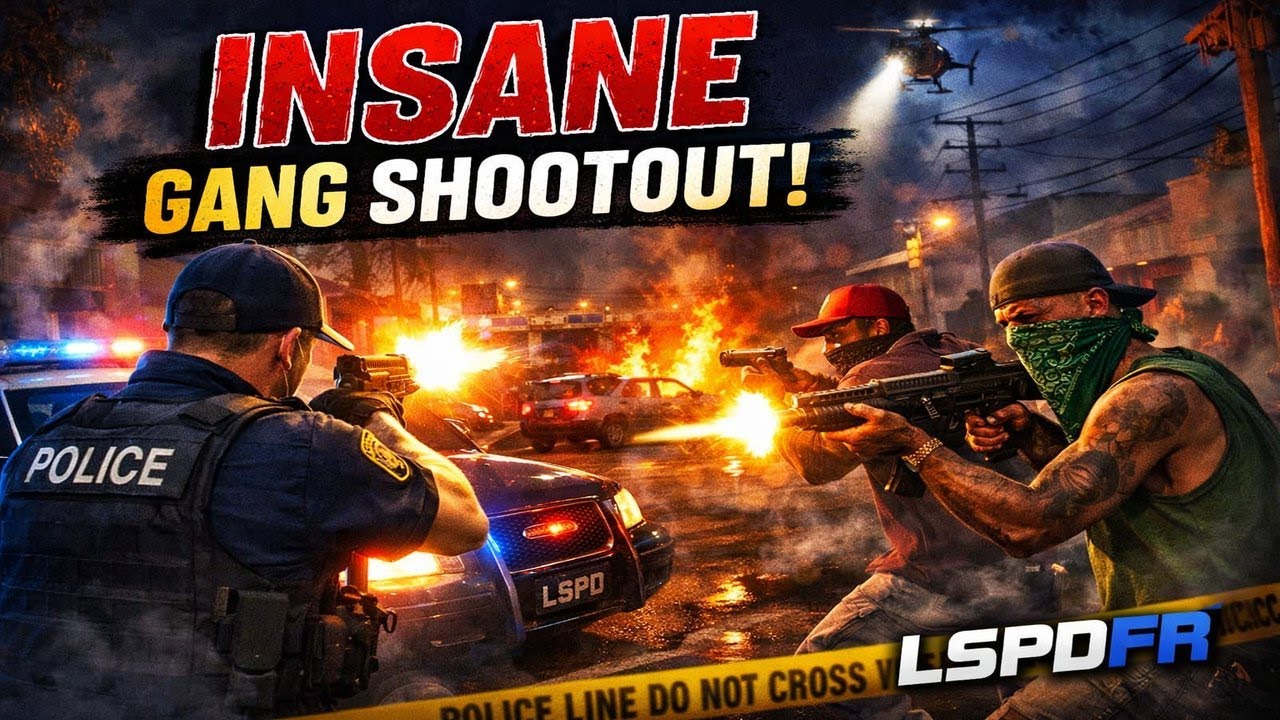 Police Caught in Brutal Gang Shootout | LSPDFR
