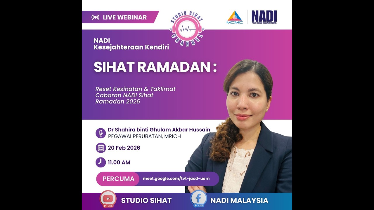 SIHAT RAMADAN : Reset Kesihatan & Taklimat Cabaran NADI Sihat Ramadan 2026  | W126