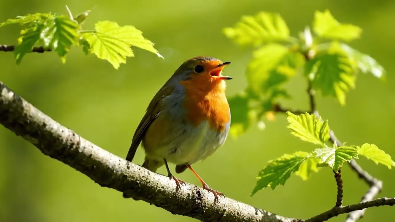 Peaceful Spring Birds & Dreamy Piano • 4K Nature Video for Sleep, Meditation & Relaxation
