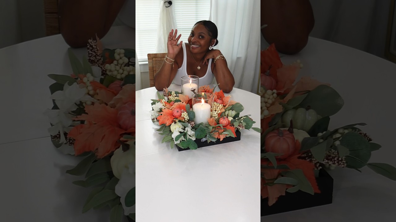 Fall Centerpiece DIY  #fall #falldecor #diy #shorts #pumpkin #diyideas