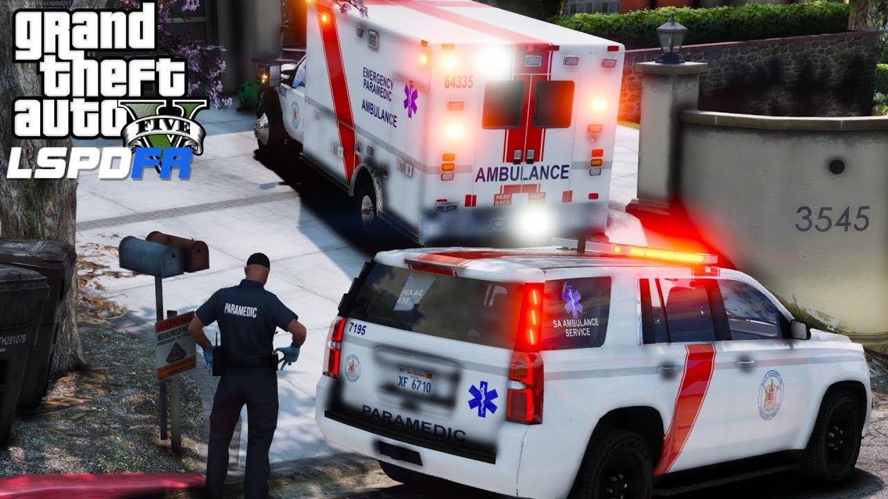 GTA 5 LSPDFR EMS #26 | Руководитель скорой помощи Лос-Сантоса вызывает машину скорой помощи