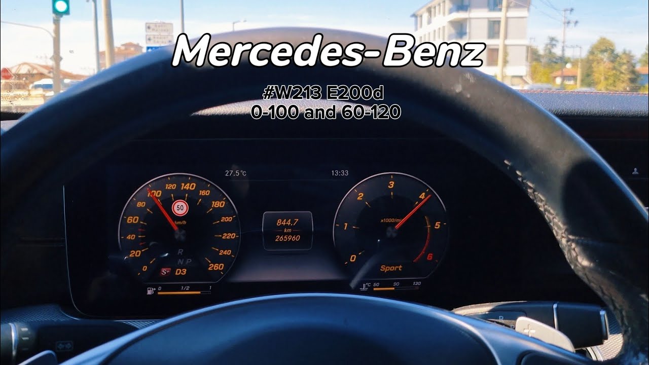 Mercedes Benz E200d W213 | Performans ve 0-100 km/h