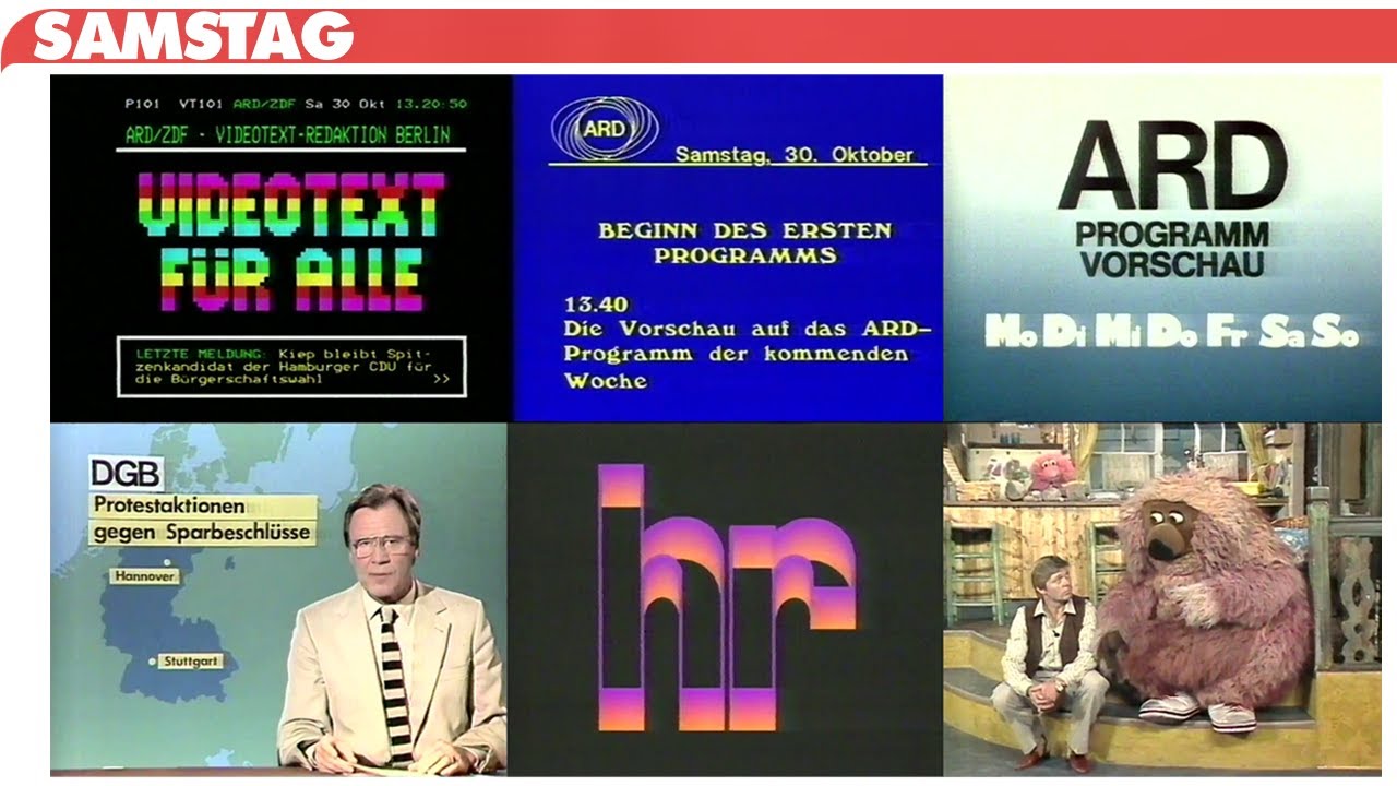 ARD Programmbeginn (30.10.1982) + Wochen-Programmvorschau + Tagesschau + Anf. der Sesamstraße (863)