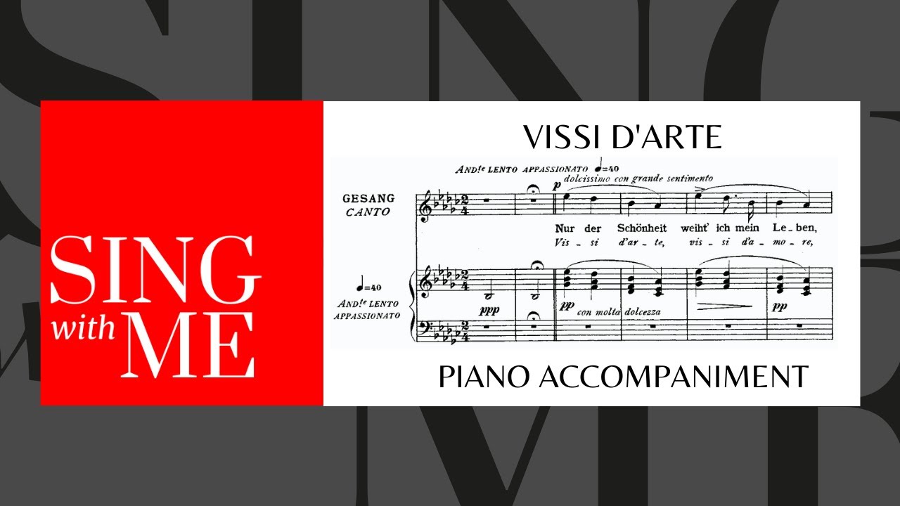 Vissi d'arte - Tosca - Accompaniment - Puccini